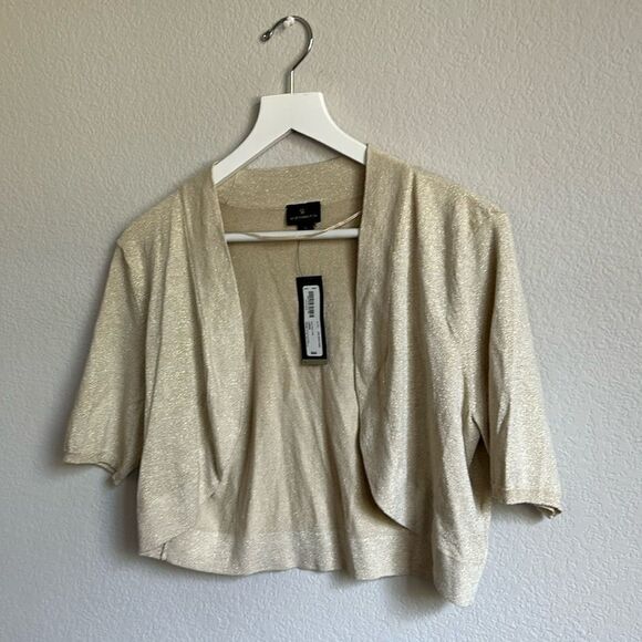 Worthington Gold Ore Lurex Sz L NWT - Picture 1 of 10